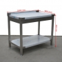 Stół ze stali nierdzewnej z półką 1800x600 mm