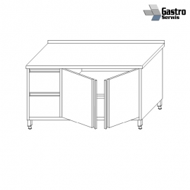 Stół z szafka drzwi otwierane z blokiem 2 szuflad