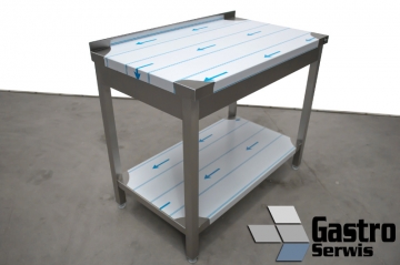 Stół ze stali nierdzewnej z półką 1200x600 mm