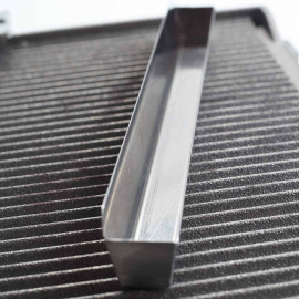 Kontakt grill podwójny HIGH ryflowana góra, gładki dół z powłoką polimerową
